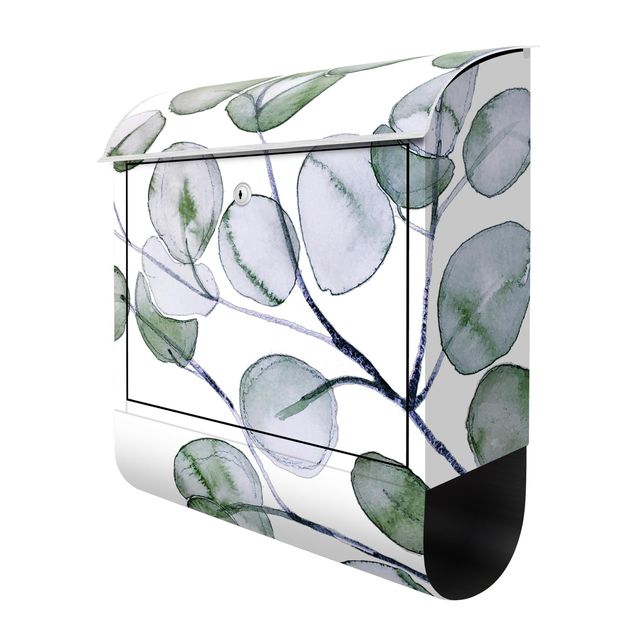 Briefkasten Design Grünes Aquarell Eukalyptuszweig