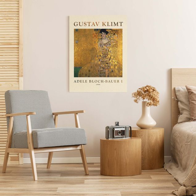 Leinwandbilder Wohnzimmer modern Gustav Klimt - Adele Bloch-Bauer I - Museumsedition
