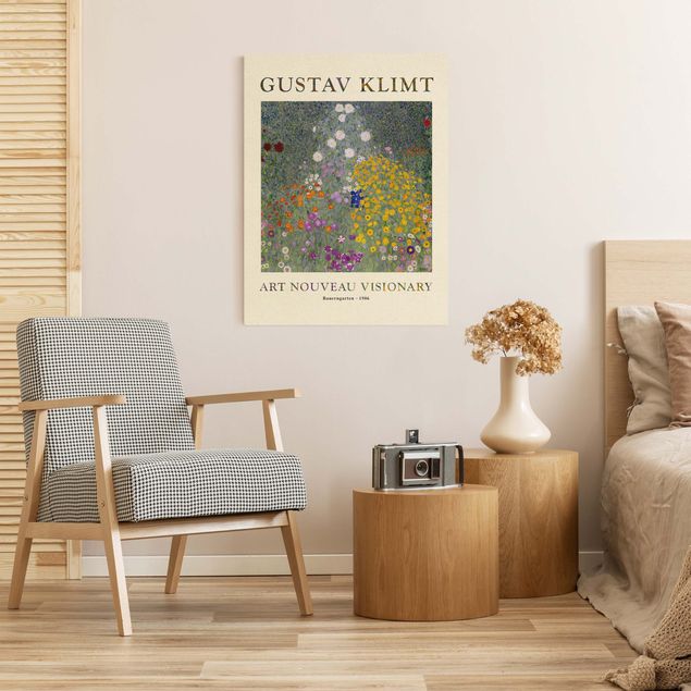 Leinwand Kunstdruck Gustav Klimt - Bauerngarten - Museumsedition