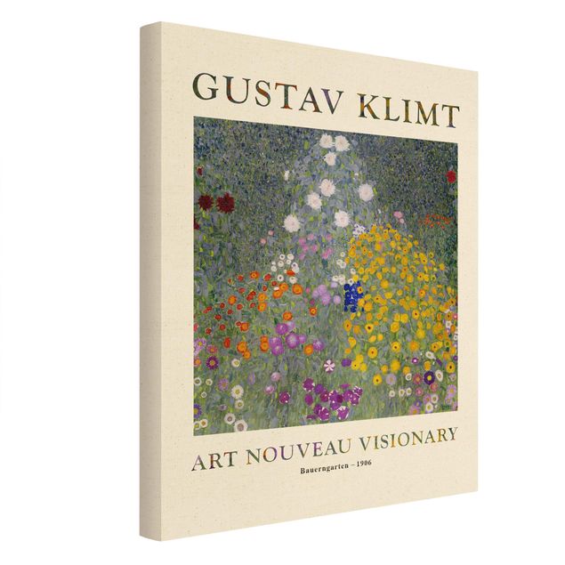Leinwandbilder Wohnzimmer modern Gustav Klimt - Bauerngarten - Museumsedition
