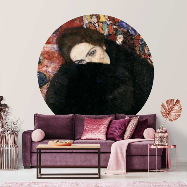 Jugendstil Bilder Gustav Klimt - Dame mit Muff