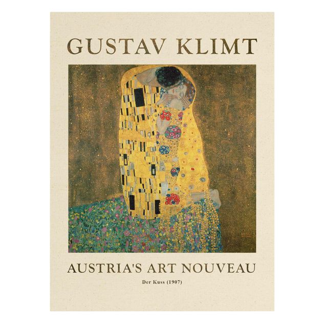 Klimt Gemälde Gustav Klimt - Der Kuß - Museumsedition