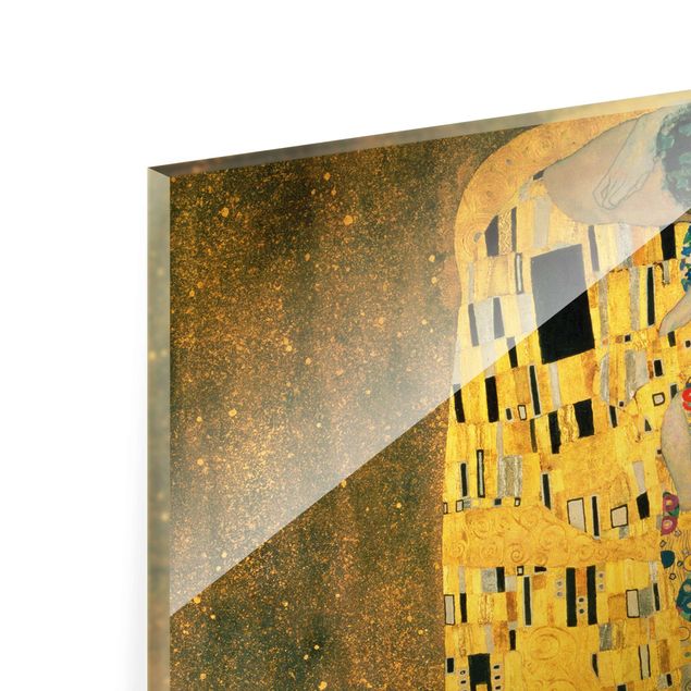 Glasbilder Gustav Klimt - Der Kuß