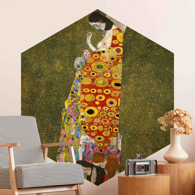 Tapeten modern Gustav Klimt - Die Hoffnung II