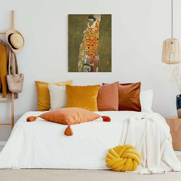 Wandbilder Wohnzimmer modern Gustav Klimt - Die Hoffnung II