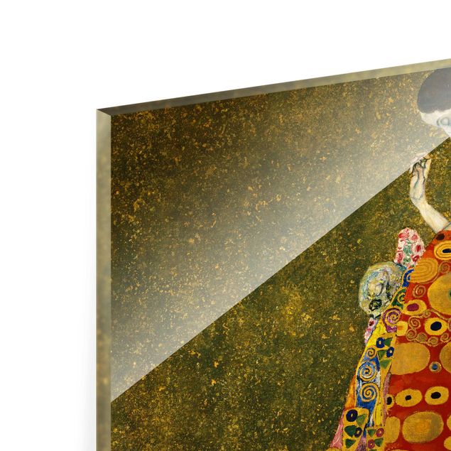 Glasbilder Gustav Klimt - Die Hoffnung II