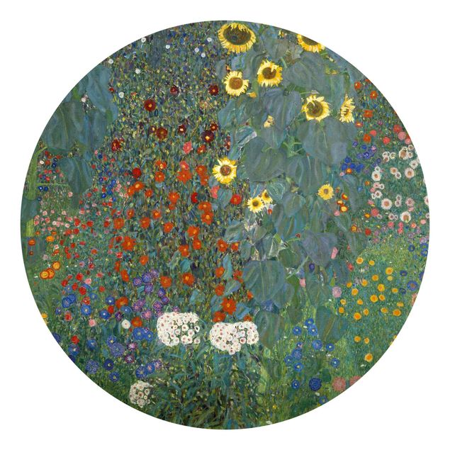 Fototapete modern Gustav Klimt - Garten Sonnenblumen