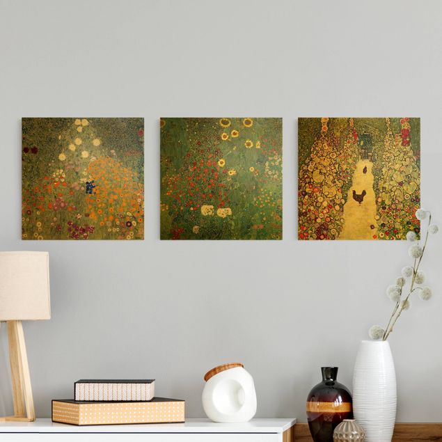 Kunstdrucke auf Leinwand Gustav Klimt - Im Garten