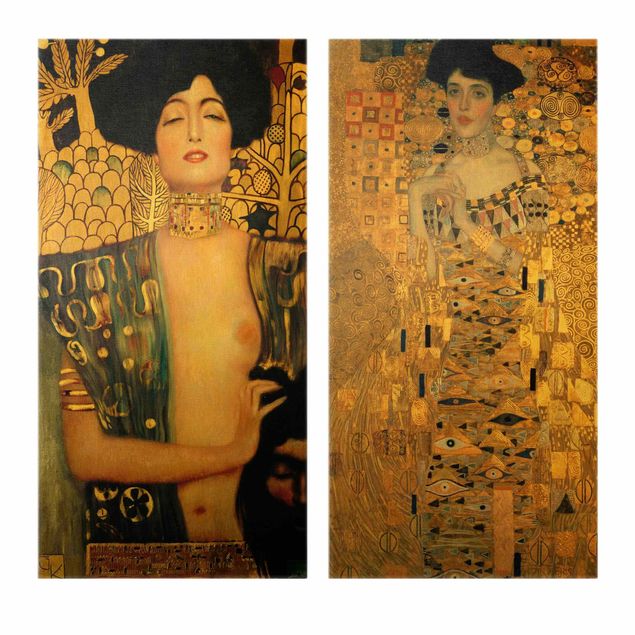 Schöne Leinwandbilder Gustav Klimt - Judith und Adele