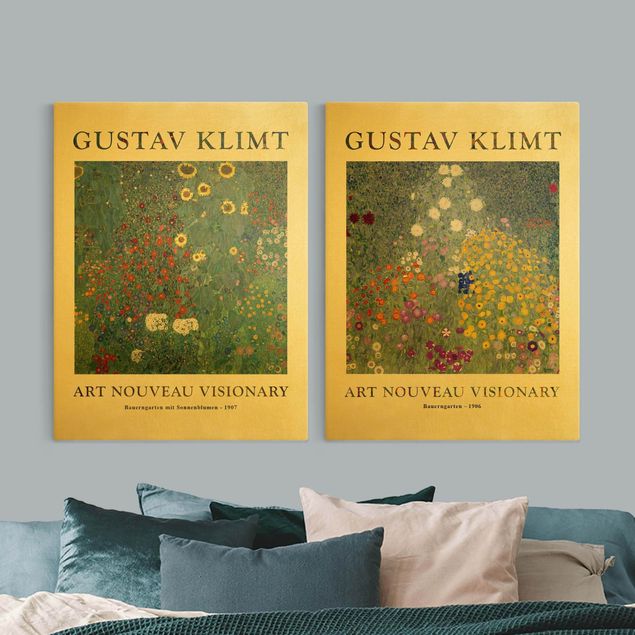 Kunstdrucke auf Leinwand Gustav Klimt - Bauerngarten - Museumsedition