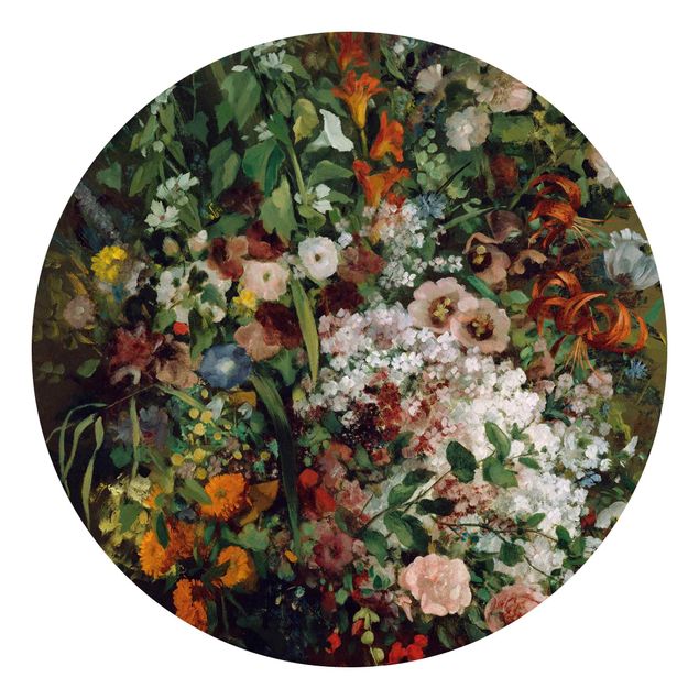 Tapete Wellness Gustave Courbet - Blumenstrauß in Vase
