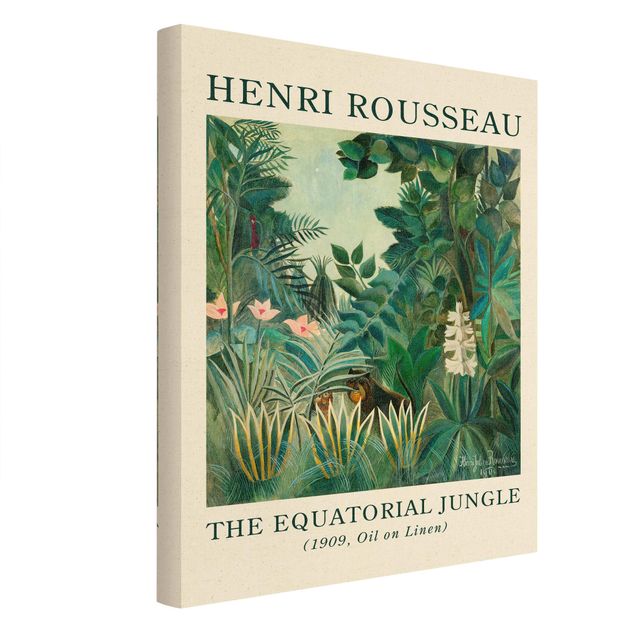 Schöne Leinwandbilder Henri Rousseau - Dschungel am Äquator - Museumsedition