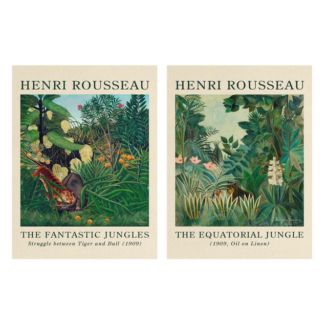 Wandbilder Blumen Henri Rousseau - Museumsedition Dschungel am Äquator