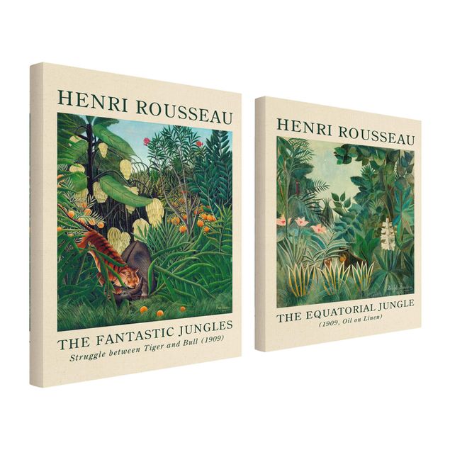 Leinwandbilder Landschaft Henri Rousseau - Museumsedition Dschungel am Äquator