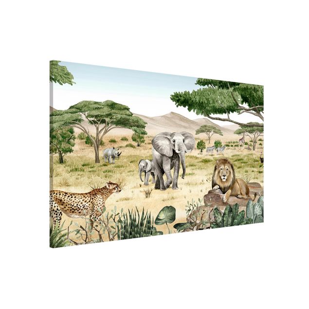 Wandbilder Tiere Herrscher der Savanne