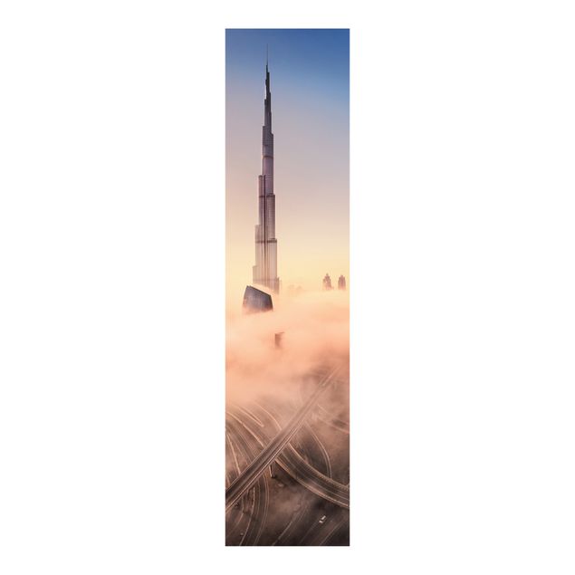 Schiebegardinen Schiene 3-läufig Himmlische Skyline von Dubai