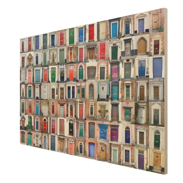 Bilder auf Holz 100 Türen