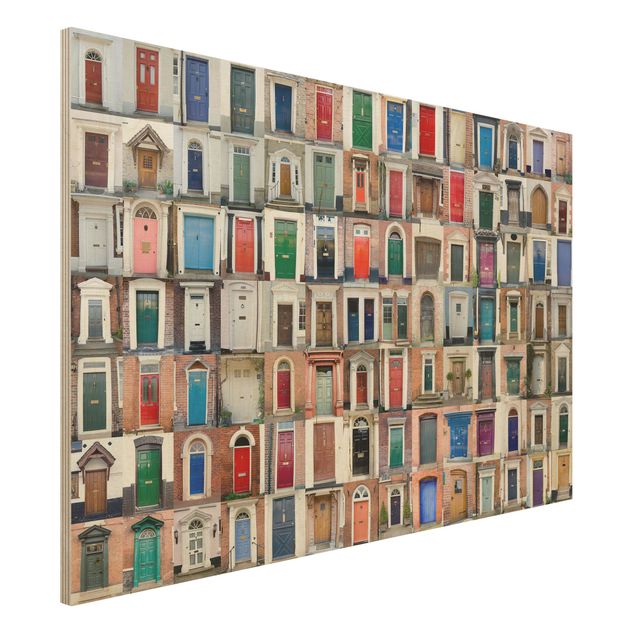 Holzbilder modern 100 Türen