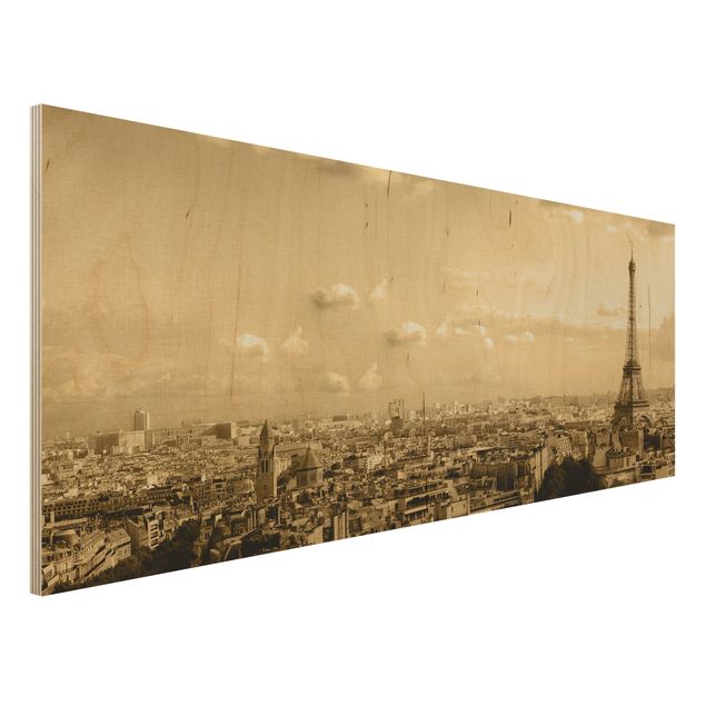 Moderne Holzbilder I Love Paris
