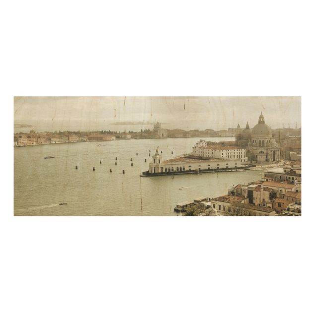 Moderne Holzbilder Lagune von Venedig