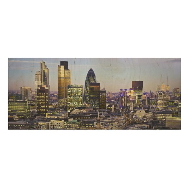 Holzbild Skyline London City