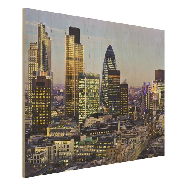 Moderne Holzbilder London City