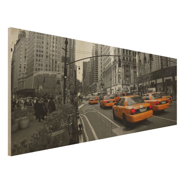 Moderne Holzbilder New York, New York!