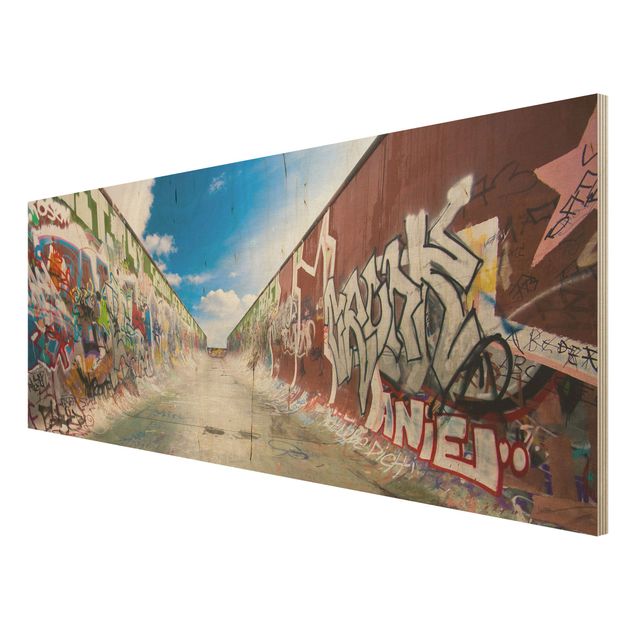 Holzbilder Skate Graffiti