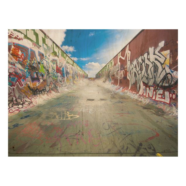 Holzbilder Spruch Skate Graffiti