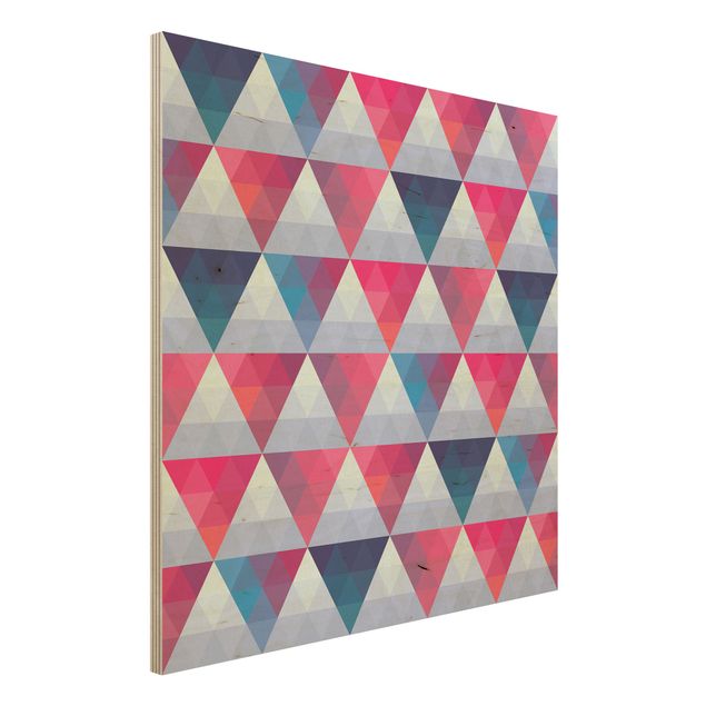 Holzbilder modern Triangle Muster Design