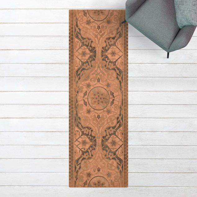 Teppiche Holzpaneel Persisch Vintage I