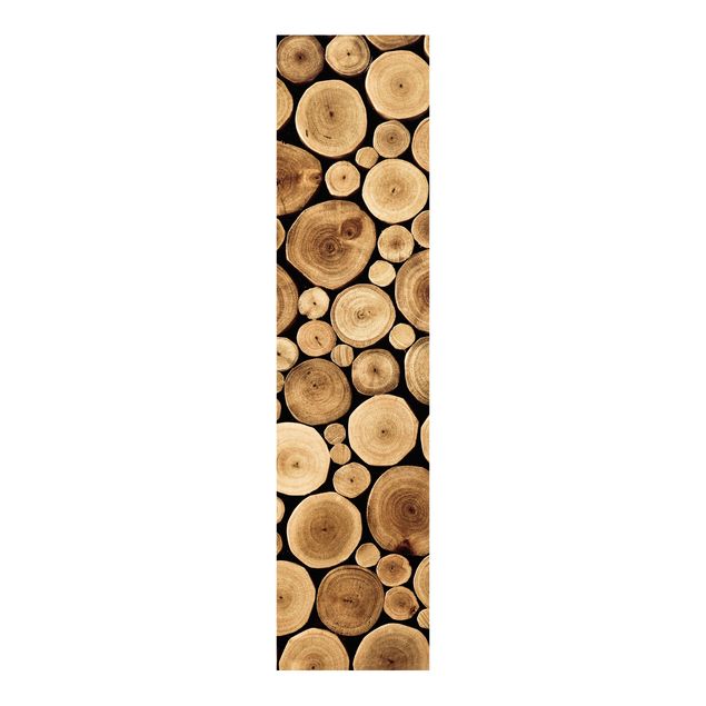 Schiebegardinen mit Motiv 3-teilig Homey Firewood