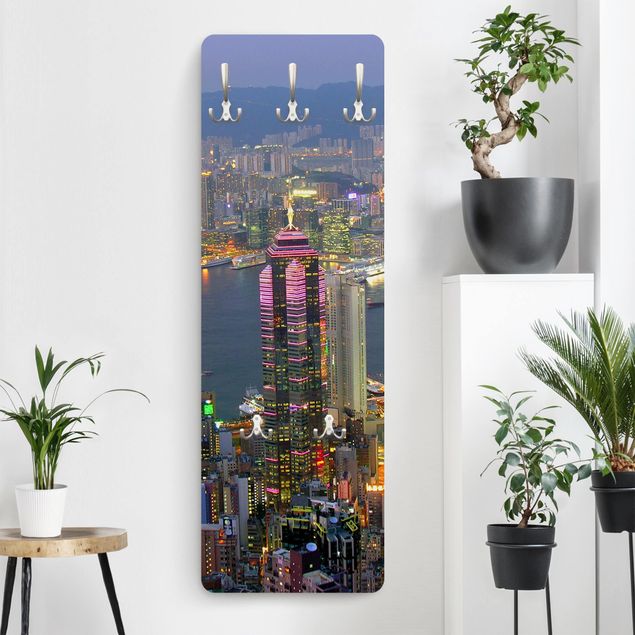 Garderobenpaneel Hongkong Skyline