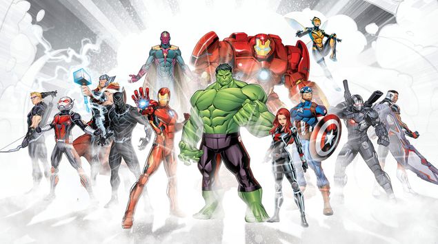 Fototapete modern Avengers Unite