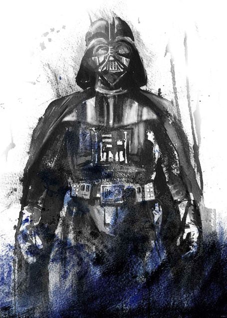 Fototapete modern Star Wars Watercolor Vader