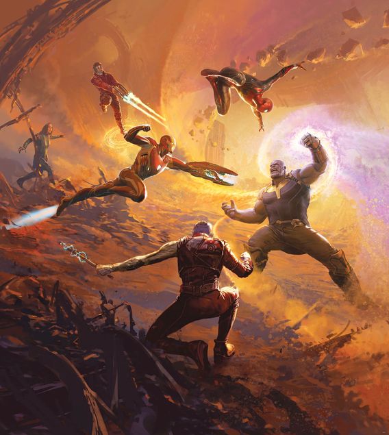 Fototapete modern Avengers Epic Battle Titan