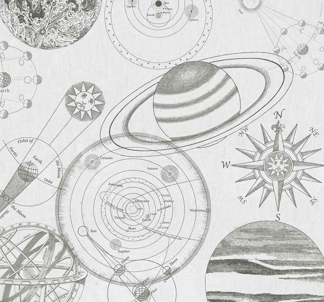 Fototapete modern Cosmos Sketch