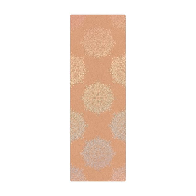 Teppich Esszimmer Indisches Mandala Pastell