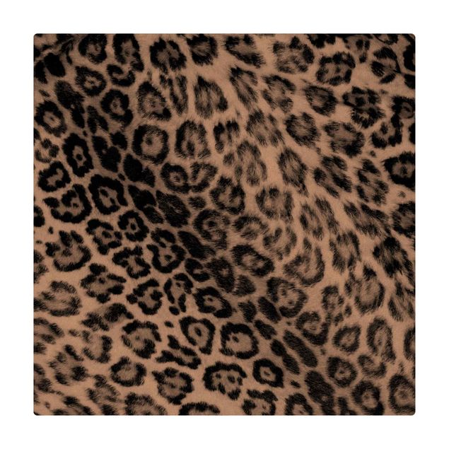 grosser Teppich Jaguar Skin Schwarz-Weiß