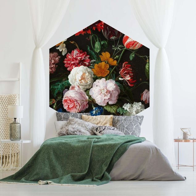 Tapete Landhaus Jan Davidsz de Heem - Stillleben mit Blumen in einer Glasvase