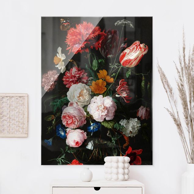 Bilder Barock Jan Davidsz de Heem - Stillleben mit Blumen in einer Glasvase