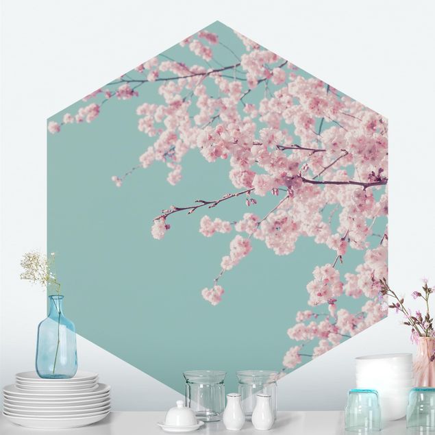 Tapete Landhaus Japanische Kirschblüte