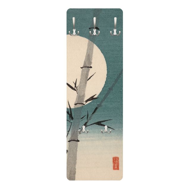 Garderobe - Japanische Zeichnung Bambus und Mond