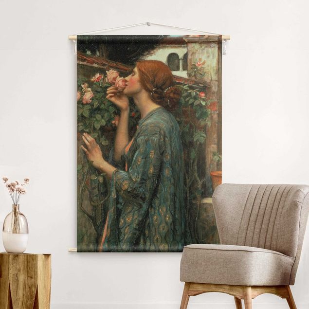 Wandtuch Kunst John William Waterhouse - Die Seele der Rose