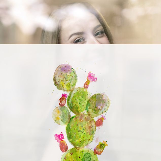 XXL Fensterbilder Kaktus mit Bibelvers III