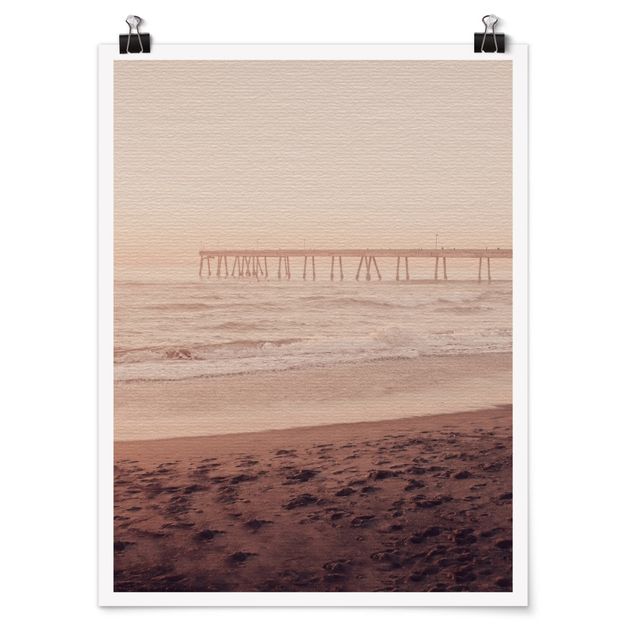 Poster Kalifornien Halbmond Küste