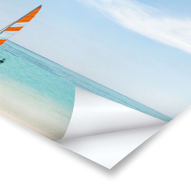 Poster - Katamaran auf dem Indischen Ozean - Panorama 3:1