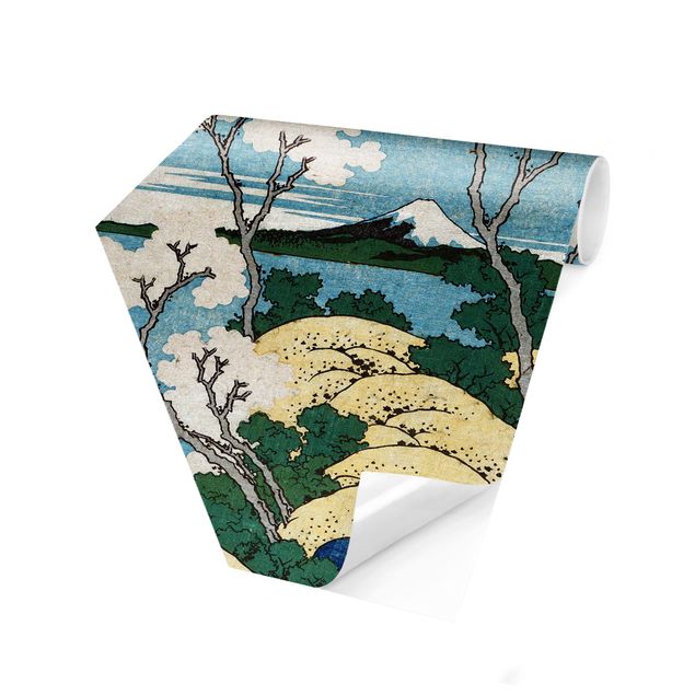 Vintage Tapete Katsushika Hokusai - Der Fuji von Gotenyama
