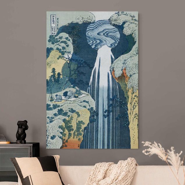 Bilder für die Wand Katsushika Hokusai - Der Wasserfall von Amida