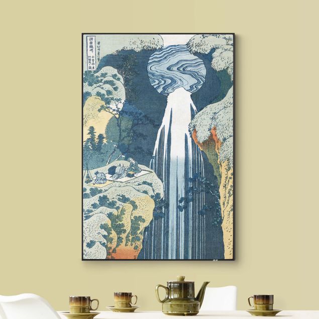 Wechselbilder Katsushika Hokusai - Der Wasserfall von Amida